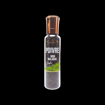 Poivre noir malabar 175g Savor&Sens  Poivre
