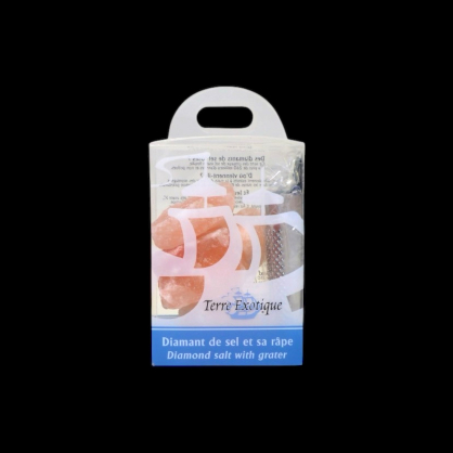 Diamant de sel et sa rape 400g Terre Exotique  Sel