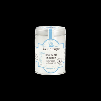 Fleur de sel safran 90g Terre Exotique  Sel