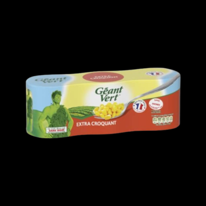 Maïs ultra croquant 3x140g Géant Vert  Conserves de légumes