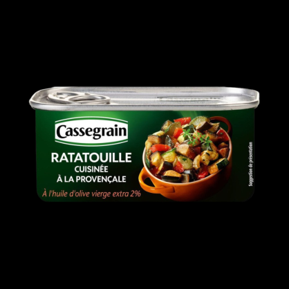 Ratatouille cuisinée à la provençale 185g Cassegrin  Conserves de légumes