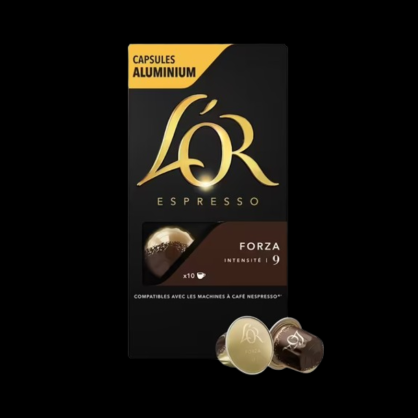 Capsules espresso forza 10x52g L'Or  Capsules et dosettes