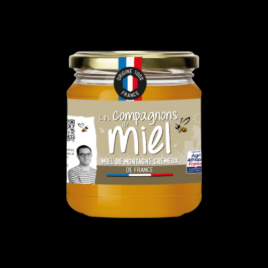 Miel de montagne de France crémeux 375g Compagnon du Miel  Miels