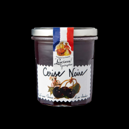 Préparation cerises noires 320g Lucien Georgelin  Confitures