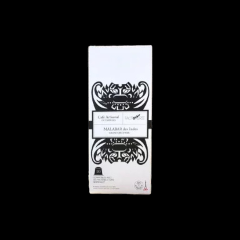 Capsules malabar des Indes x10 Cafés Factories  Capsules et dosettes