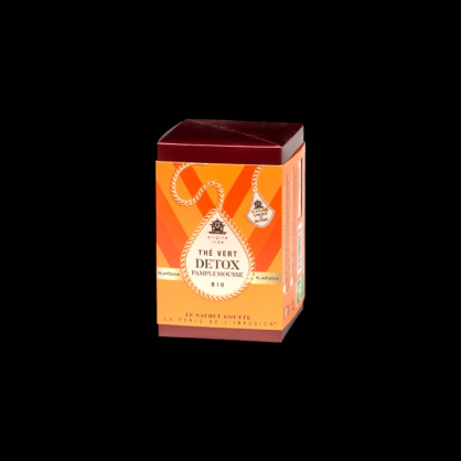 Thé vert detox bio pamplemousse sachets 15x27g Provence d’Antan  Thé vert