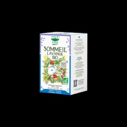 Tisane sommeil lavande bio sachets 20x32g Provence d’Antan  Infusions et tisane