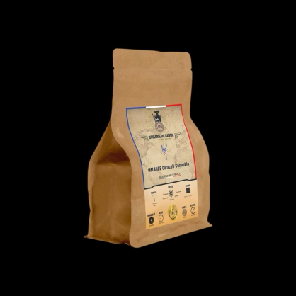 Café grains mix caracoli Colombie 250g Brûlerie du Cantin  Grains