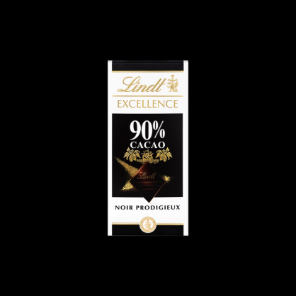 Excellence 90% cacao noir prodigieux 100g Lindt  Tablettes de chocolat