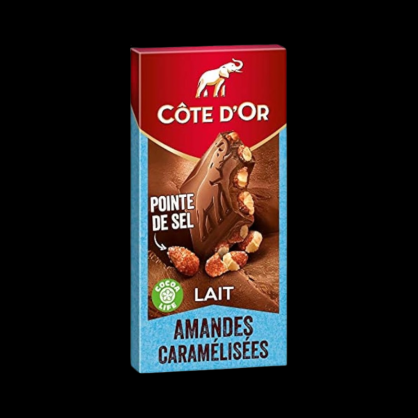 Chocolat lait amandes caramélisées 180g Côte d’Or  Tablettes de chocolat