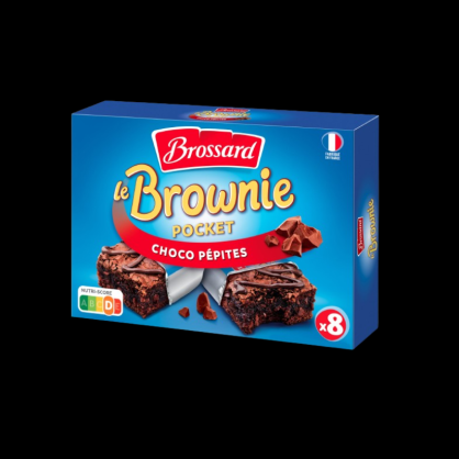 Mini brownie chocolat pépites 8x240g Brossard  Gâteaux