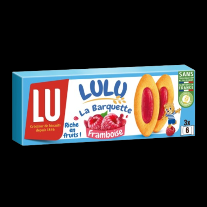 Lulu biscuits barquette framboise 120g Lu  Biscuits