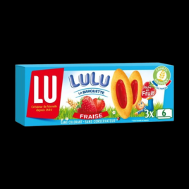 Lulu biscuits barquette fraise 120g Lu  Biscuits