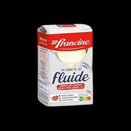 Farine fluide T45 1kg Francine  Farines, sucres et aides à la pâtisserie