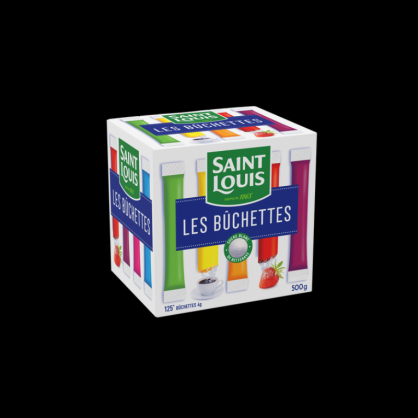 Sucre en poudre 125 sticks 500g St Louis  Farines, sucres et aides à la pâtisserie