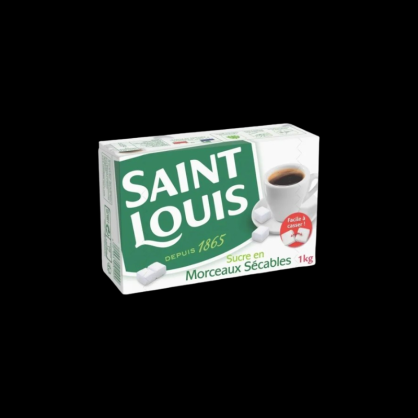 Morceaux sécables sucre 1kg St Louis  Farines, sucres et aides à la pâtisserie