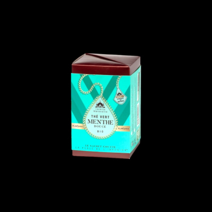 Thé vert bio à la menthe sachets 15x27g Provence d’Antan  Thé vert