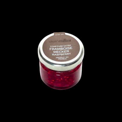Mini confiture framboise mecker 28g Alain Milliat  Confitures