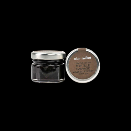 Mini confiture myrtille sauvage 28g Alain Milliat  Confitures