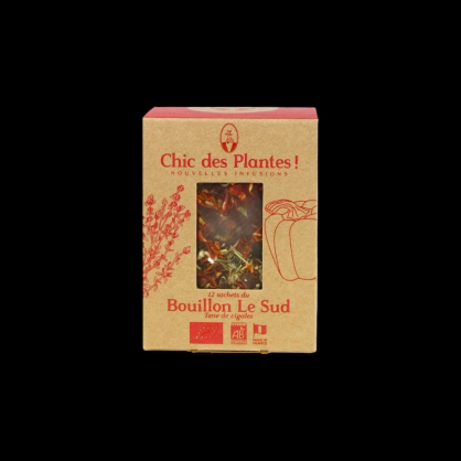 Bouillon bio le sud 12x30g Chic des Plantes  Bouillons