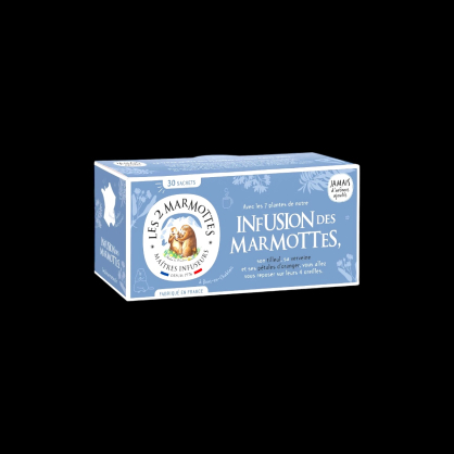 Infusion des marmottes feuille de tilleul et verveine 30x46g Les 2 Marmottes  Infusions et tisane