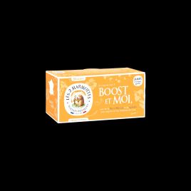 Tisane boost et moi 55g Les 2 Marmottes  Infusions et tisane
