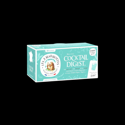 Tisane cocktail digest 55g Les 2 Marmottes  Infusions et tisane