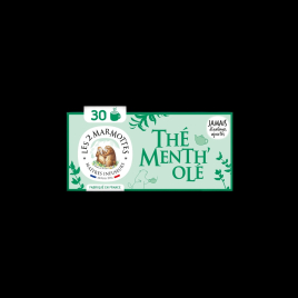 Thé menth’olé 45g Les 2 Marmottes  Thé vert