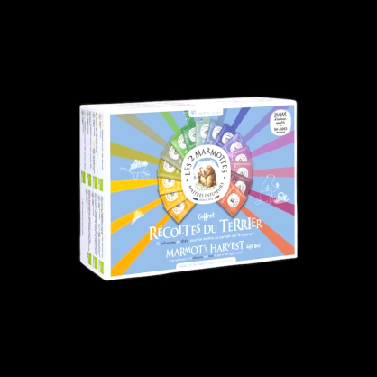 Coffret récolte du terrier - 90 sachets Les 2 Marmottes  Thé vert