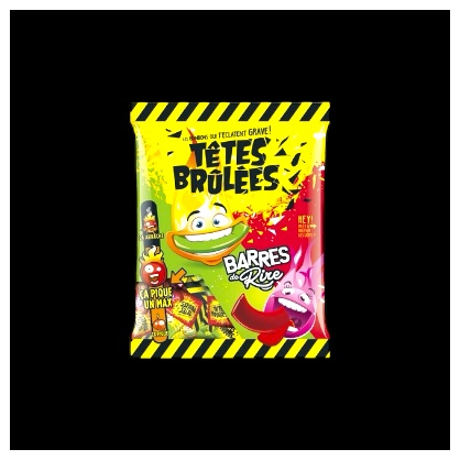 Barre de rire 200g Têtes Brûlées  Bonbon piquant