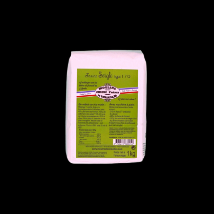 Farine de seigle T170 1kg Moulin de Versailles  Farines, sucres et aides à la pâtisserie