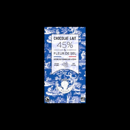 Chocolat lait 45% sel Île de Ré bio 80g Maison Bonange  Tablettes de chocolat