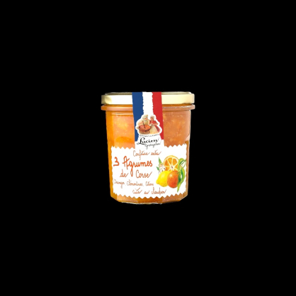 Confiture extra 3 agrumes de Corse 350g Lucien Georgelin  Confitures