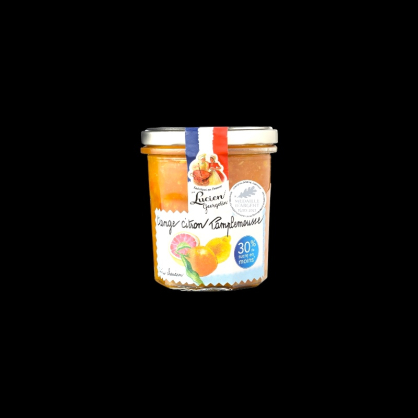 Confiture gourmande légère orange citron pamplemousse 320g Lucien Georgelin  Confitures