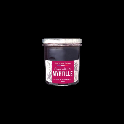 Préparation myrtilles bio 320g Mes P’tites Recettes  Confitures