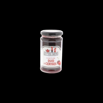 Confiture duo de cerises 265g Ptites Tartines  Confitures