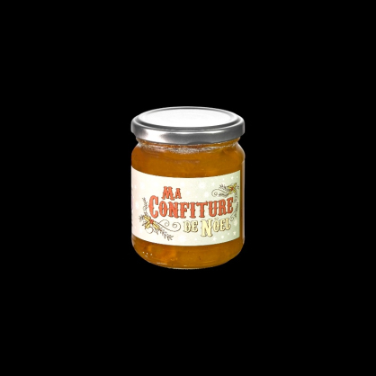Confiture de noël pomme poires noix raisins secs 220g Muroise  Confitures