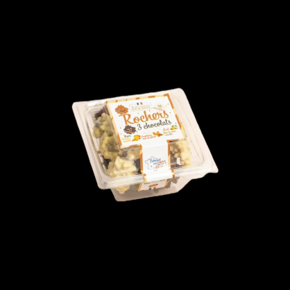 Assortiment 3 rochers 145g Biscuiterie fine de France  Bonbons chocolat