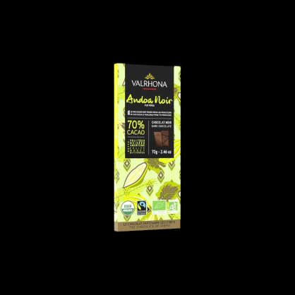 Andoa noir 70% 70g Valrhona  Tablettes de chocolat