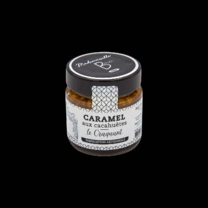 Pâte à tartiner caramel cacahuètes 120g Mademoiselle Breizh  Pâtes à tartiner