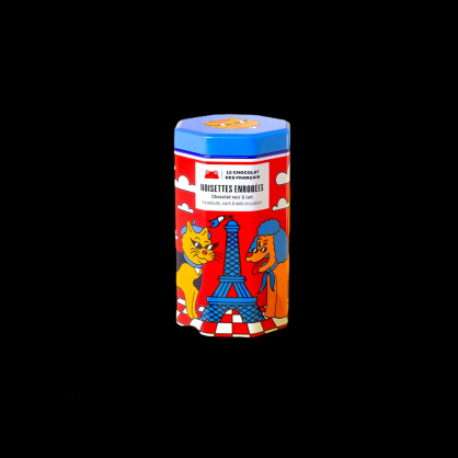 Noisettes enrobées chocolat noir et lait 150g Le Chocolat des Français  Bonbons chocolat