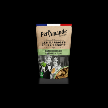 Amandes apéritif ail des ours 100g Perlamande  Fruits secs