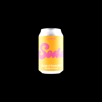 Orange et fruit de la passion canette 33cl Caravelle  Limonades, limes et tonics