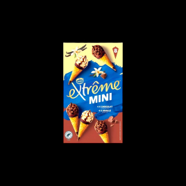Extrême mini cônes vanille choco 8x312g Nestlé  Crème glacée