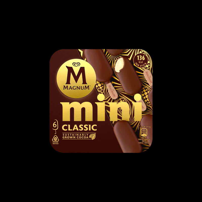 Mini bâtonnet classique 6x55ml Magnum  Crème glacée