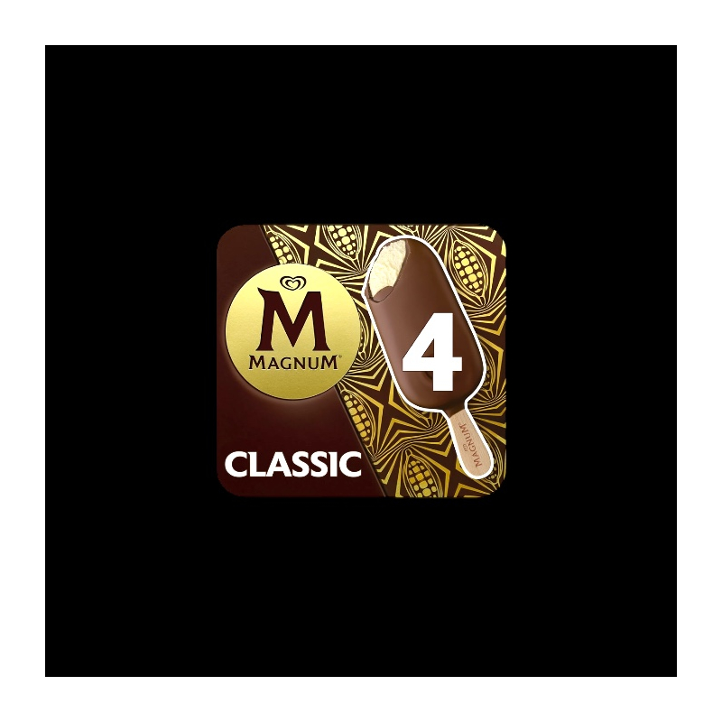 Glace bâtonnet classique 4x85ml Magnum  Crème glacée