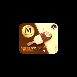 Bâtonnet amande 4x85ml Magnum  Crème glacée
