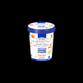 Crème glacée yaourt caramel 460ml La Manufacture des Belles Glaces  Crème glacée