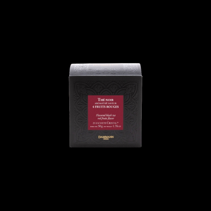 Thé 4 fruits rouges 25x50g Dammann Frères  Thé noir