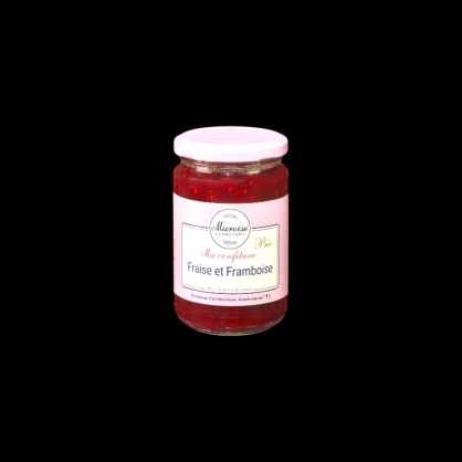 Confiture fraise et framboise bio 350g Muroise  Confitures